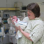 Mommy Holding Toby
