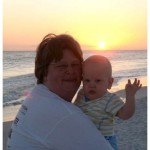 Mommy and me at sunset on my birthday.